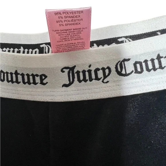 Juicy Couture Velour Black Pajama Loungewear Sleepwear - Picture 10 of 12